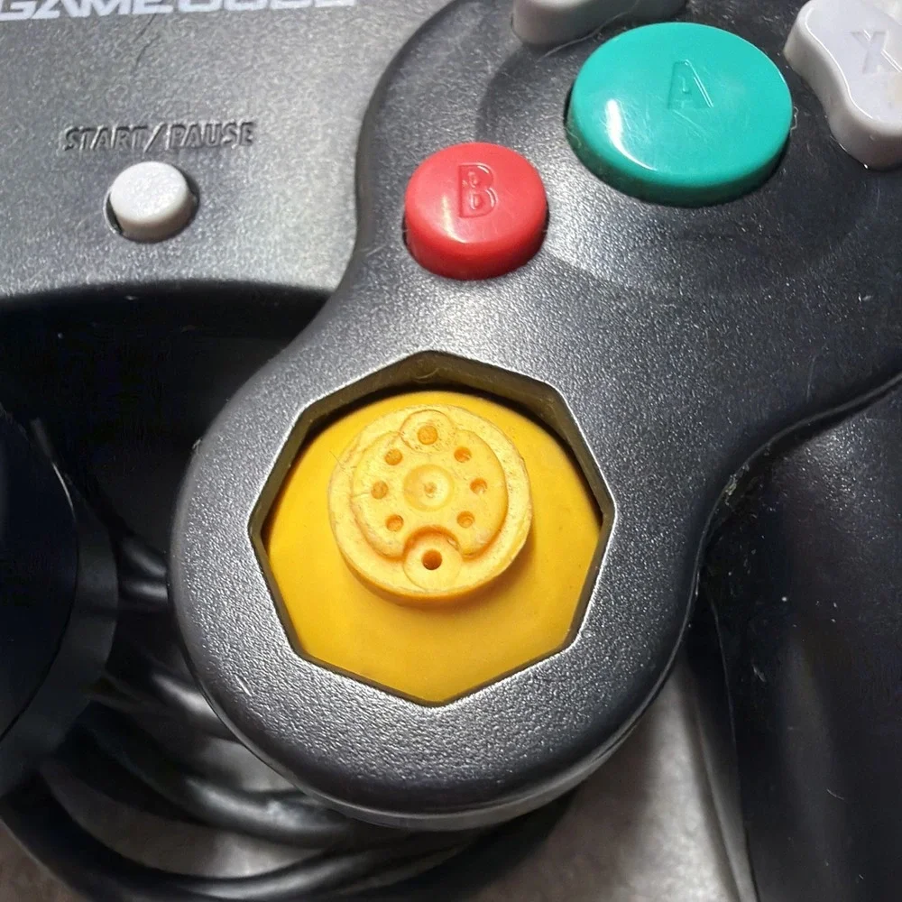 Official Nintendo GameCube Black Controller DOL-003 Wired OEM